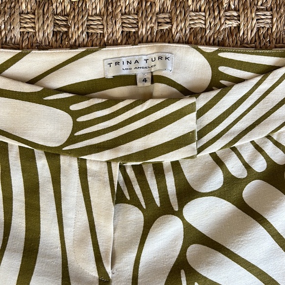 Trina Turk linen blend pants size 4 - Picture 2 of 9